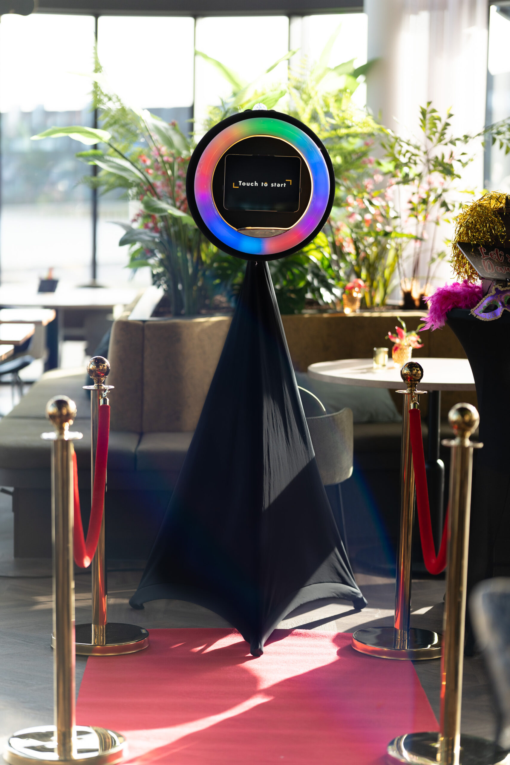 Light Ring photobooth op een bedrijfsfeest in Den Bosch