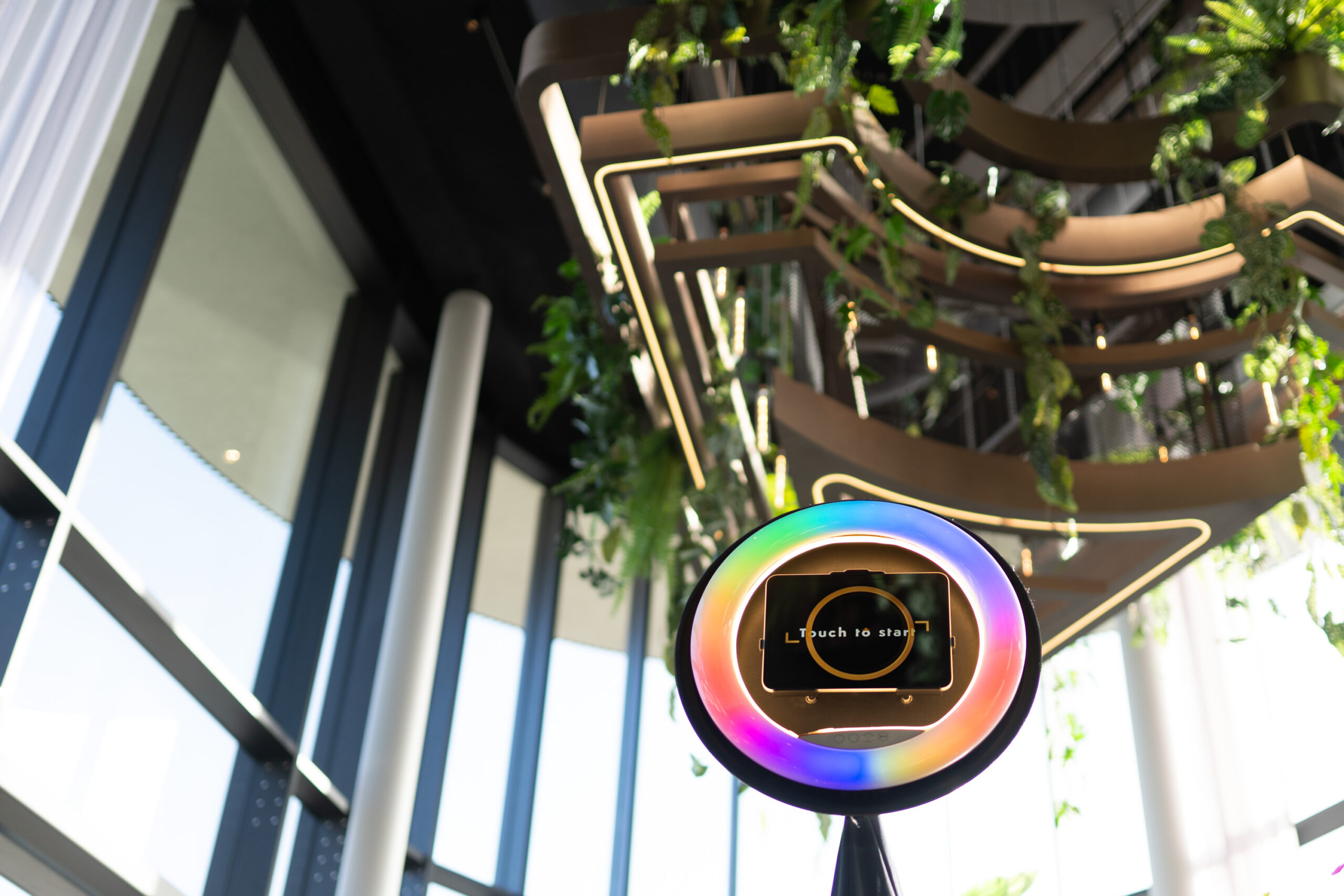 Light Ring photobooth detail