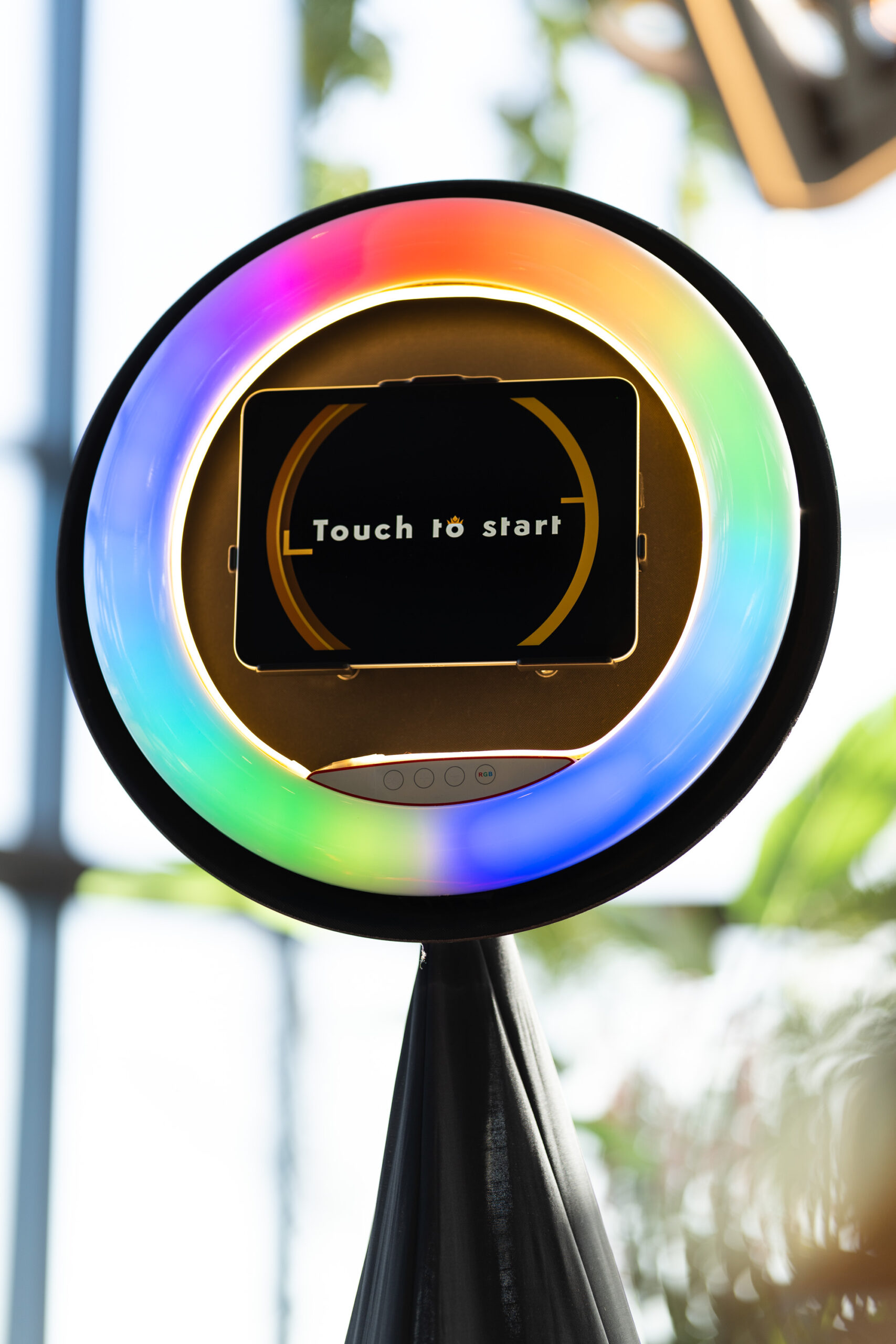 Light Ring photobooth opstelling